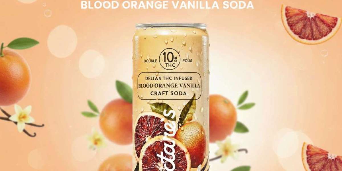 Delta 9 THC Drink | Blood Orange Vanilla Craft Soda | Hectare’s