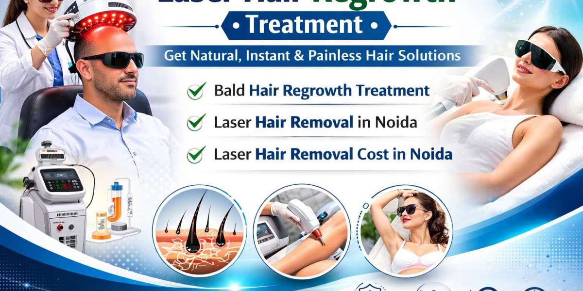 Laser Hair Regrowth Treatment at Apolo Hair Studio | Bald Hair Regrowth in Noida