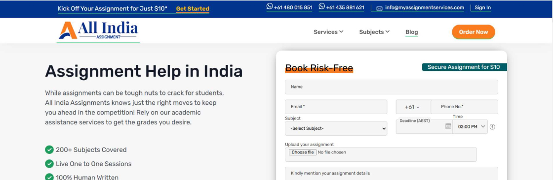 All India Assignment Cover Image