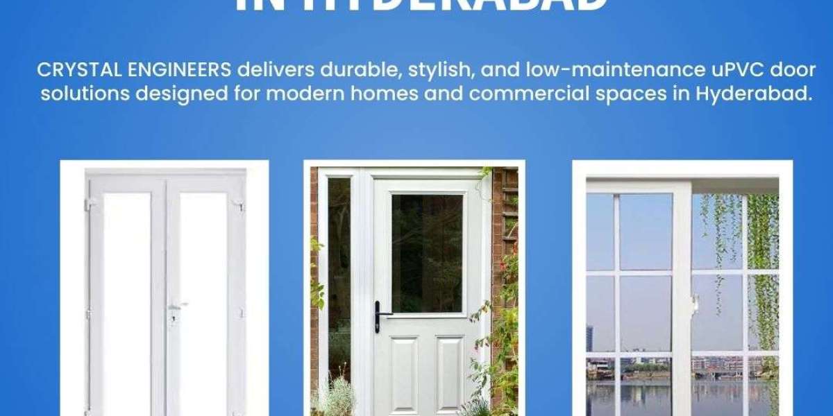 Premium uPVC Door Solutions by CRYSTAL ENGINEERS in Hyderabad