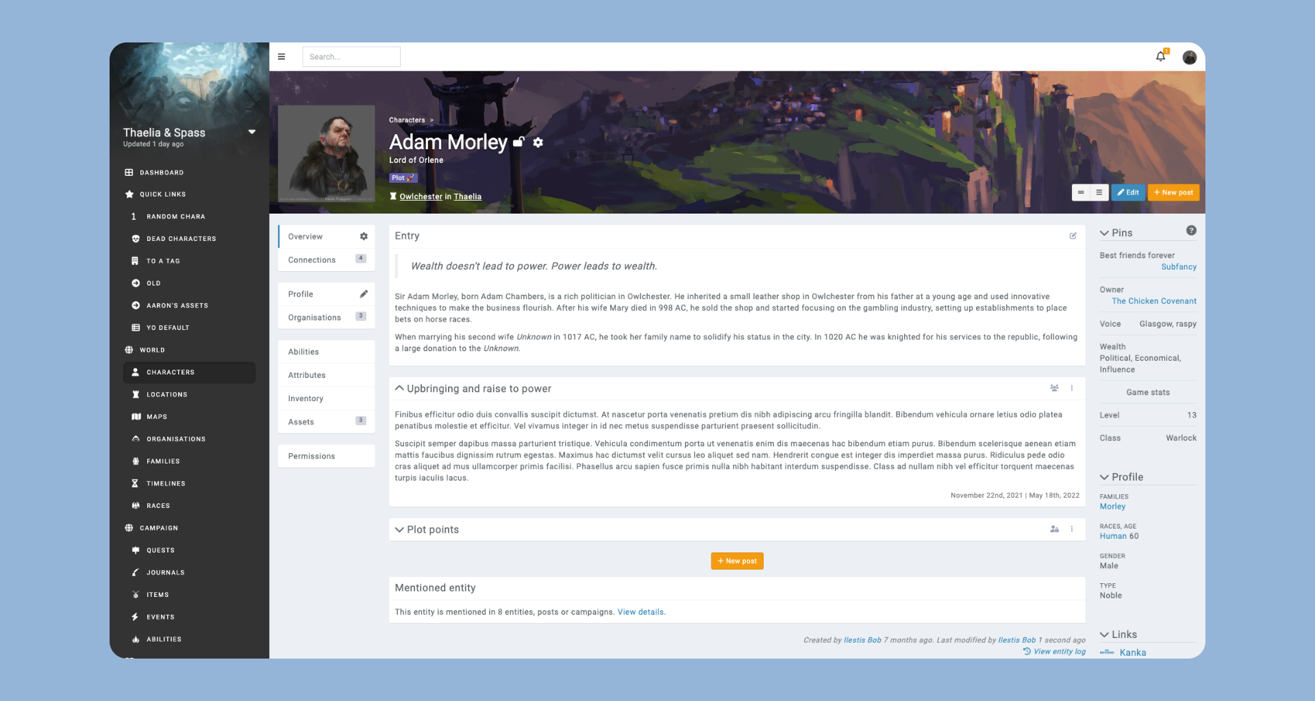 Kanka — Worldbuilding & RPG Campaign Manager