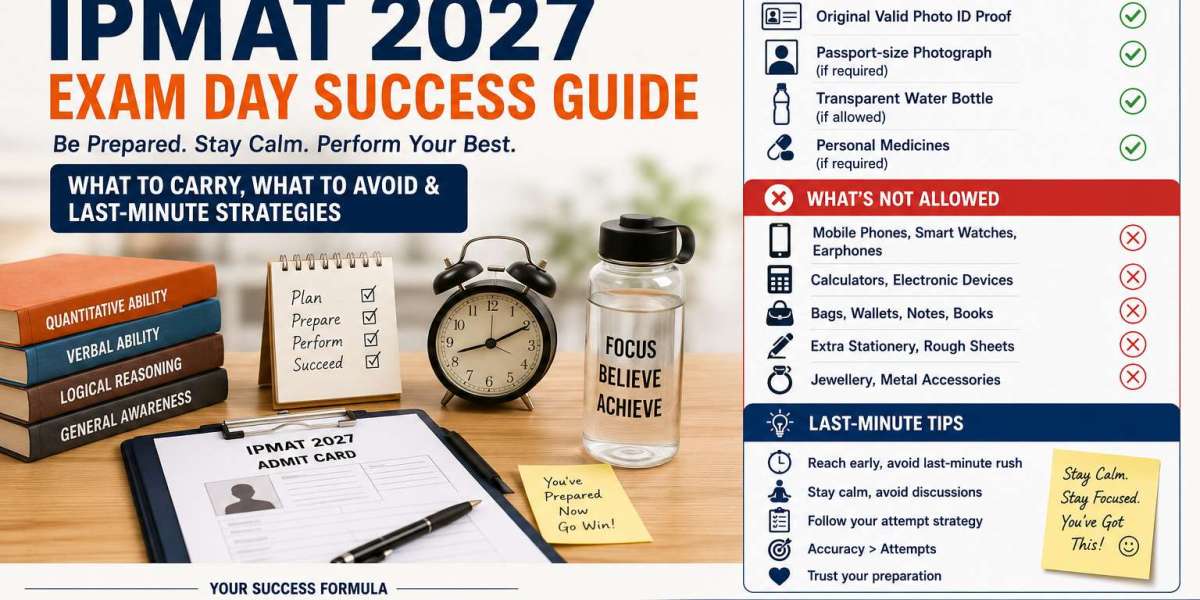 IPMAT 2027 Exam Day Success Guide: What to Carry, What to Avoid & Last-Minute Strategies