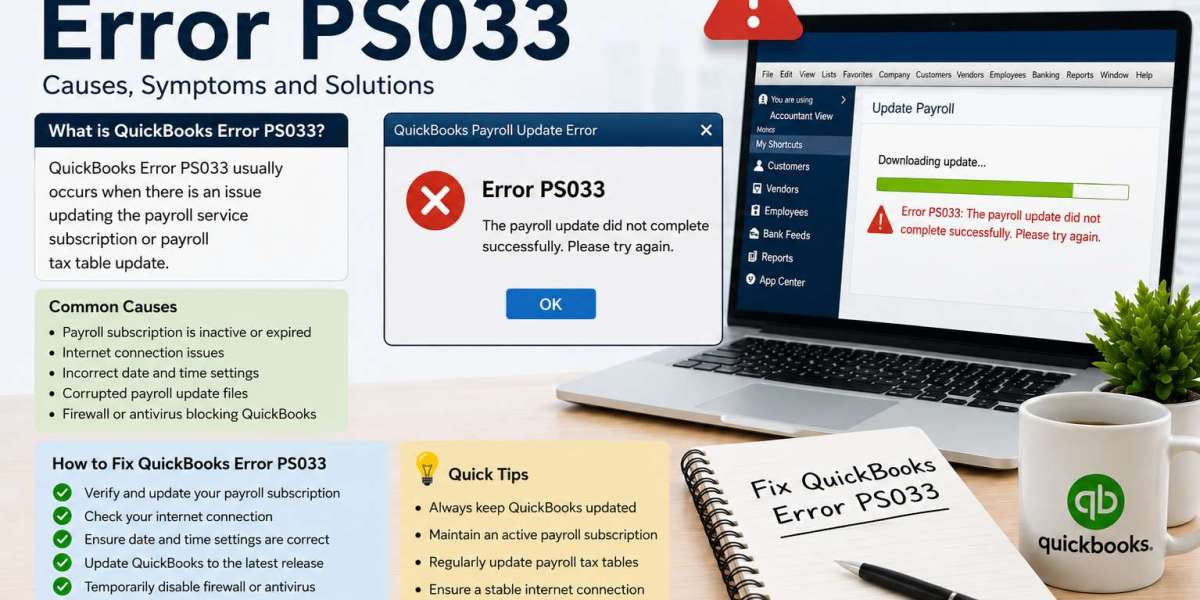 Fix PS033 in QuickBooks and Resume Payroll Updates