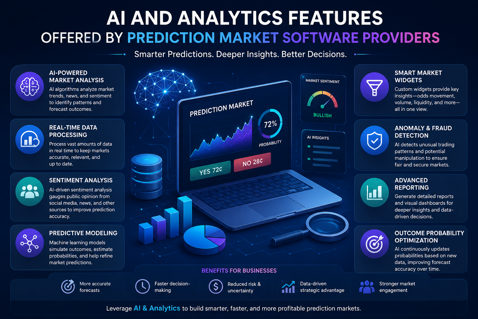 AI and Analytics Features Offered by Prediction Market Software Providers
