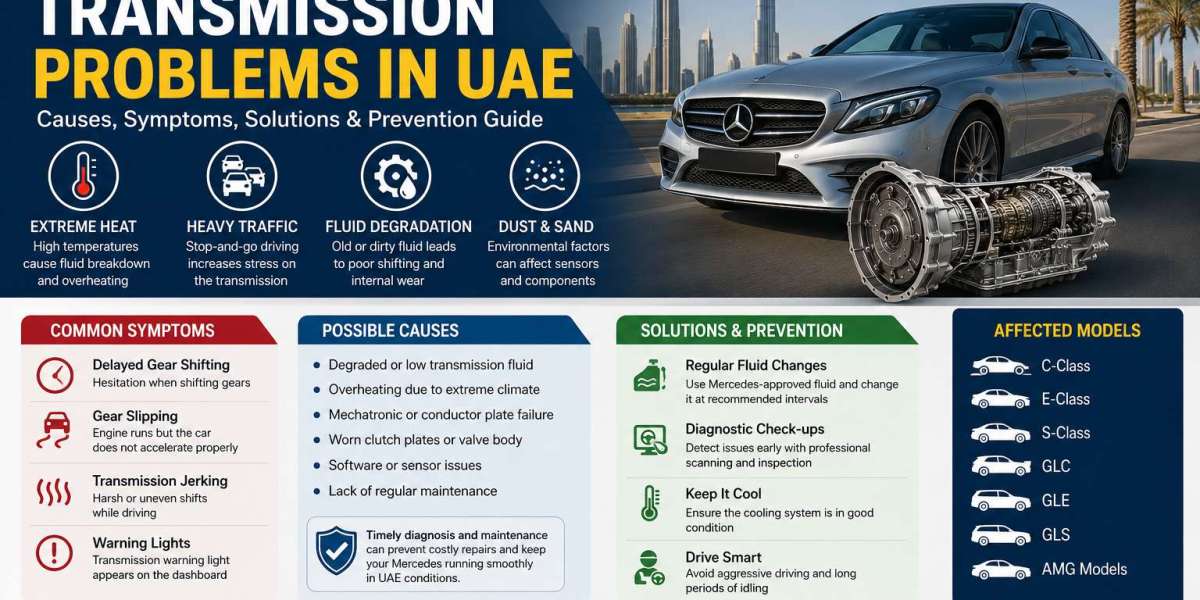 Mercedes Transmission Problems in UAE: Causes, Symptoms, Solutions, and Prevention Guide for 2026