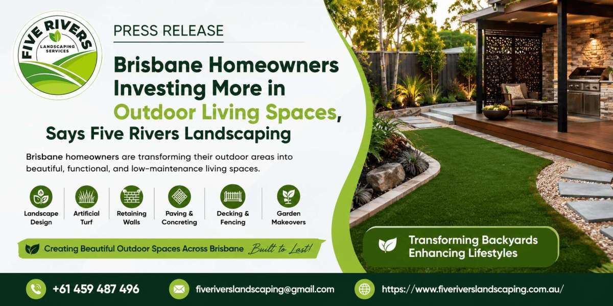 Brisbane Homeowners Investing More in Outdoor Living Spaces, Says Five Rivers Landscaping