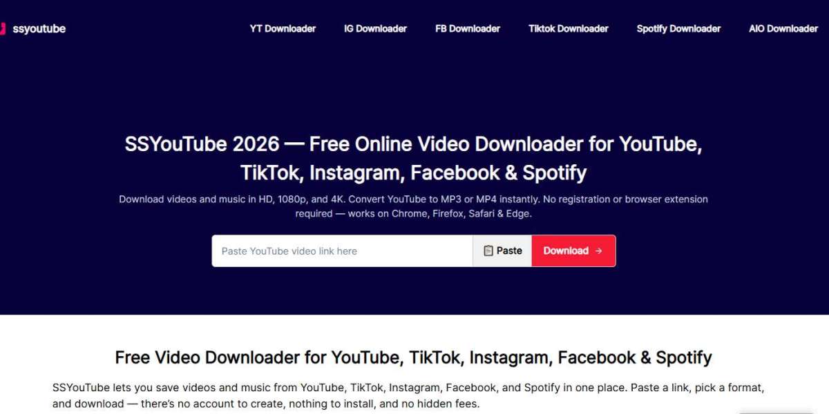 SSYtmp3 2026 Download YouTube, TikTok, Spotify & Instagram Free Without Any App or Sign-Up 