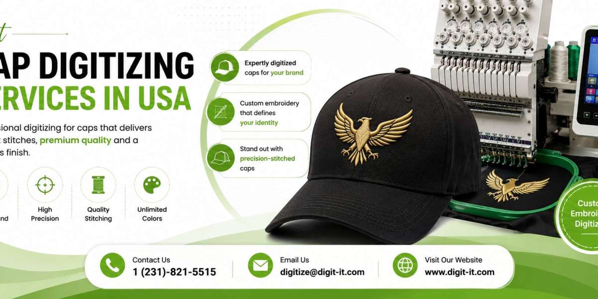3D Puff Logo Digitizing Services for Premium Caps Online