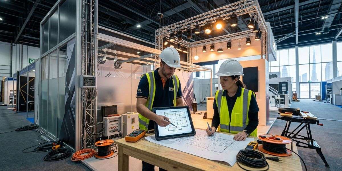 How Do Exhibition Stand Builders in Dubai Plan Electrical and Lighting Requirements for Stands?