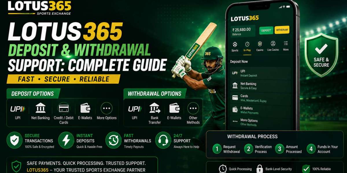 Lotus365 Deposit and Withdrawal Support: Complete Guide