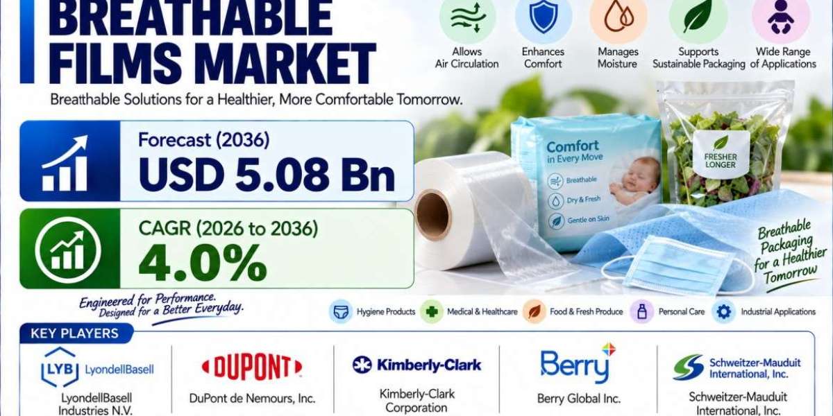 Breathable Films Market Outlook 2036: USD 5.08 Bn, China Leads and Germany Drives Europe